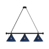 Houston Astros 3 Shade Billiard Light with Fixture by Holland Bar Stool Company, AGS-BL3BKMLBHou