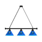 Kansas City Royals 3 Shade Billiard Light with Fixture by Holland Bar Stool Company, AGS-BL3BKMLBKan
