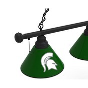 Michigan State 3 Shade Billiard Light with Fixture by Holland Bar Stool, BL3MichSt