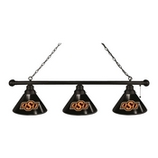 Oklahoma State 3 Shade Billiard Light with Fixture by Holland Bar Stool, BL3OKStUn