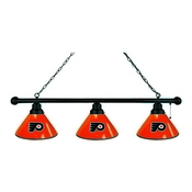 Philadelphia Flyers 3 Shade Billiard Light with Black Fixture by Holland Bar Stool, BL3BKPhiFly