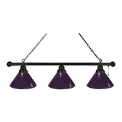 Purple 3 Shade Billiard Light with Fixture by Holland Bar Stool, BL3Purp