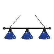 Royal Blue 3 Shade Billiard Light with Fixture by Holland Bar Stool, BL3RoyBl