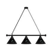 San Jose Sharks 3 Shade Billiard Light with Fixture by Holland Bar Stool, BL3SJShar