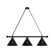 United States Space Force 3 Shade Billiard Light with Fixture by Holland Bar Stool, AGS-BL3BKSpaFor