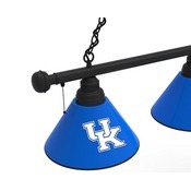 Kentucky "UK" 3 Shade Billiard Light with Fixture by Holland Bar Stool, BL3UKY-UK