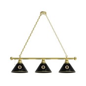 Boston Bruins 3 Shade Billiard Light with Fixture by Holland Bar Stool, BL3BosBru
