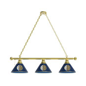 Corona (YwBtlPtrn) 3 Shade Billiard Light with Fixture by Holland Bar Stool Co., AGS-BL3BKCrna-YwBtlPtrn
