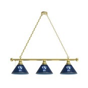 Eastern Illinois 3 Shade Billiard Light with Fixture by Holland Bar Stool, BL3EastIL