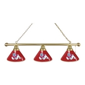 Fresno State 3 Shade Billiard Light with Fixture by Holland Bar Stool, BL3FresSt