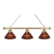 Iowa State 3 Shade Billiard Light with Fixture by Holland Bar Stool, BL3IowaSt