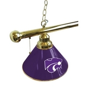 Kansas State 3 Shade Billiard Light with Fixture by Holland Bar Stool, BL3KnsasS