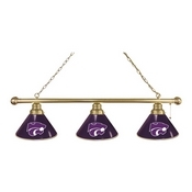 Kansas State 3 Shade Billiard Light with Fixture by Holland Bar Stool, BL3KnsasS