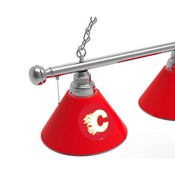 Calgary Flames 3 Shade Billiard Light with Fixture by Holland Bar Stool, BL3CalFla