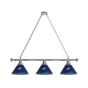 Columbus Blue Jackets 3 Shade Billiard Light with Fixture by Holland Bar Stool, BL3ColBlu