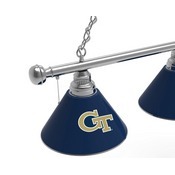 Georgia Tech 3 Shade Billiard Light with Fixture by Holland Bar Stool, BL3GATech