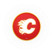 Calgary Flames Bar Stool Seat Cover By HBS, BSCCalFla