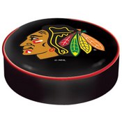 Chicago Blackhawks Bar Stool Seat Cover By HBS (Black)
