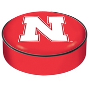 Nebraska Bar Stool Seat Cover By HBS, BSCNebrUn
