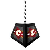 Calgary Flames Pendant Box Light by Holland Bar Stool Company, BxLM1BKCalFla