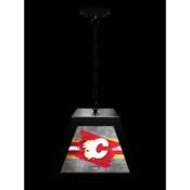 Calgary Flames Pendant Box Light by Holland Bar Stool Company, BxLM1BKCalFla