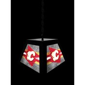 Calgary Flames Pendant Box Light by Holland Bar Stool Company, BxLM1BKCalFla