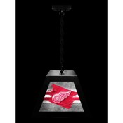 Detroit Red Wings Pendant Box Light by Holland Bar Stool Company, BxLM1BKDetRed