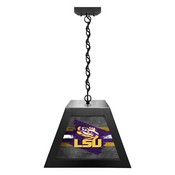 Louisiana State University Pendant Box Light by Holland Bar Stool Company, BxLM1BKLaStUn