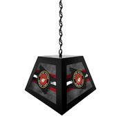 United States Marine Corps Pendant Box Light by Holland Bar Stool Company, BxLM1BKMarine