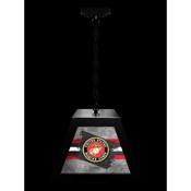 United States Marine Corps Pendant Box Light by Holland Bar Stool Company, BxLM1BKMarine