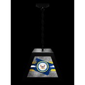 United States Navy Pendant Box Light by Holland Bar Stool Company, BxLM1BKNavy