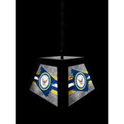United States Navy Pendant Box Light by Holland Bar Stool Company, BxLM1BKNavy