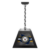 United States Navy Pendant Box Light by Holland Bar Stool Company, BxLM1BKNavy