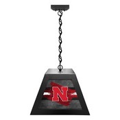 University of Nebraska Pendant Box Light by Holland Bar Stool Company, BxLM1BKNebrUn