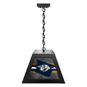 Nashville Predators Pendant Box Light by Holland Bar Stool Company, BxLM1BKNshPre