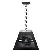 United States Space Force Pendant Box Light by Holland Bar Stool Company, BxLM1BKSpaFor