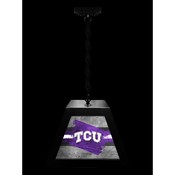 Texas Christian University Pendant Box Light by Holland Bar Stool Company, BxLM1BKTexChr