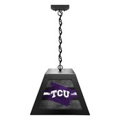 Texas Christian University Pendant Box Light by Holland Bar Stool Company, BxLM1BKTexChr