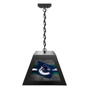Vancouver Canucks Pendant Box Light by Holland Bar Stool Company, BxLM1BKVanCan