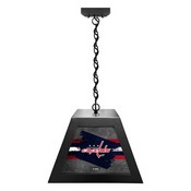 Washington Capitals Pendant Box Light by Holland Bar Stool Company, BxLM1BKWshCap