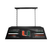 University of Miami (FL) Long Box Billiard Light by Holland Bar Stool, BxLM2BKMia-FL