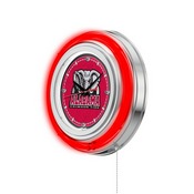 Alabama Double Neon Ring, Logo Clock by Holland Bar Stool Company, ClkAL-Ele