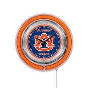 Auburn Double Neon Ring, Logo Clock by Holland Bar Stool Company, ClkAuburn