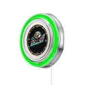 Bemidji State Double Neon Ring, Logo Clock by Holland Bar Stool Company, ClkBmijSt
