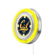 Cal Double Neon Ring, Logo Clock by Holland Bar Stool Company, ClkCal-Un