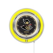 Central Florida Double Neon Ring, Logo Clock by Holland Bar Stool Company, ClkCenFla