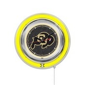 Colorado Double Neon Ring, Logo Clock by Holland Bar Stool Company, ClkColoUn