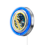 Corona (LimePtrn) Double Neon Wall Clock by Holland Bar Stool Co., AGS-Clk15Crna-LimePtrn