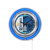 Corona (Palm) Double Neon Wall Clock by Holland Bar Stool Co.