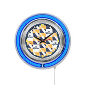 Corona (Ptrn) Double Neon Wall Clock by Holland Bar Stool Co.